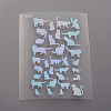 Waterproof Transparent Plastic Stickers DIY-E015-27L-1
