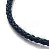 Braided Round Imitation Leather Bracelets Making BJEW-H610-01G-14-3
