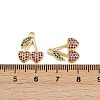 Brass Micro Pave Cubic Zirconia Pendants KK-C115-03D-04G-3