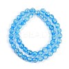Handmade Gold Foil Lampwork Beads Strands LAMP-Q002-01C-3