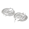 Non-Tarnish 304 Stainless Steel Bat Hoop Earrings for Women LS-EJEW-R156-08P-2