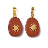 Natural Mixed Stone Pendants G-K385-20G-2