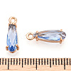 Faceted Glass Pendants GLAA-T010-004D-3