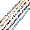Fashewelry 5 Strands 5 Colors Electroplate Glass Beads Strands EGLA-FW0001-02-1