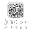 60Pcs 10 Style 304 Stainless Steel Pendants STAS-FS0001-14P-1