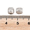 Tibetan Style Alloy Barrel Beads TIBEB-5178-P-RS-2