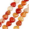 1 Strand Natural Red Agate Beads Strands G-OC0005-77-1