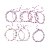 Natural Kunzite Round Beads Stretch Bracelets for Women Men LS-BJEW-A149-01-4