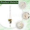Polyester Weaving Flower Pots Net Pocket AJEW-WH20067-078-5