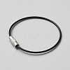 Carbon Steel with PVC Wire Cord AJEW-WH0314-897B-2