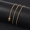 Ion Plating(IP) 304 Stainless Steel Necklaces NJEW-E080-11G-4