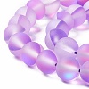 Synthetic Moonstone Beads Strands G-E573-01B-09-4