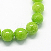 Natural Dyed Yellow Jade Gemstone Bead Strands X-G-R271-10mm-Y12-2