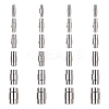 Brass Magnetic Screw Clasps KK-CJ0001-17-4