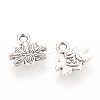 Tibetan Style Alloy Charms X-TIBEP-Q064-10AS-RS-1