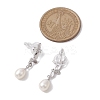 Natural Pearl Ear Studs EJEW-P286-05P-3