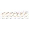 Flower & Bowknot Brass Micro Pave Clear Cubic Zirconia Adjustable Ring Settings KK-T076-78G-4