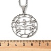 201 Stainless Steel Hollow Cut Demon Seal Sigil Pendant Necklaces LS-NJEW-H065-25P-3