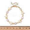 Natural Cultured Freshwater Pearl & Synthetic Turquoise & Non-magnetic Synthetic Hematite Beaded Bracelets for Women BJEW-JB14092-4