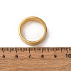 201 Stainless Steel Wide Band Finger Rings RJEW-K252-02D-G-5