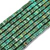 Natural Green Grass Agate Beads Strands G-I225-08-5x1.5-5