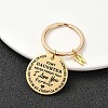 Valentine's Day Brass & 201 Stainless Steel Keychain KEYC-YW00097-23-1