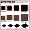 4Pcs 4 Styles Square Wood Display Trays for Rings Earrings Bracelets ODIS-PH0009-26-2