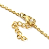 Natural Mixed Gemstone Nuggets Beaded Anklet with PVD Vacuum Plating 304 Stainless Steel Chains AJEW-Z008-04-4