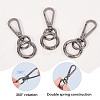 Teardrop Alloy Swivel Clasps PURS-SP0001-02B-4