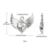 Rack Plating Alloy Glass Pendants FIND-YW0001-85C-4
