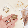 8Pcs 4 Styles Brass Double Opening Lobster Claw Clasps FIND-PH0021-16-3