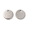 Non-Tarnish 304 Stainless Steel Charms STAS-L207-24B-P-1