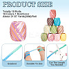 10 Rolls 10 Colors Raffia Natural Rope OCOR-TA0002-25-4