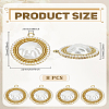 8Pcs Rack Plating Pendants FIND-LP0005-38-2