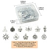 66Pcs 11 Styles Tibetan Style Alloy Pendants FIND-FS0002-22-4