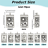 70Pcs 7 Styles Zinc Alloy Pendants FIND-HY0004-08-2