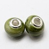 Handmade Porcelain European Beads X-OPDL-G001-15-2
