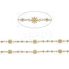 Handmade Golden Brass Enamel Link Chains CHC-K011-20G-2