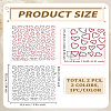 2Sheets 2 Colors Heart Pattern PVC Nail Art Stickers MRMJ-LP0002-06-2