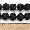 Natural Lava Rock Round Beads Strands G-M169-18mm-03-5
