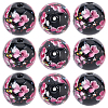 10Pcs Handmade Inner Flower Lampwork Beads LAMP-PA0001-02B-1