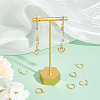12Pcs Brass Micro Pave Clear Cubic Zirconia Hoop Earring Findings KK-UN0002-23-4