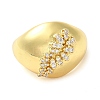 Brass Micro Pave Cubic Zirconia Cuff Rings RJEW-P102-13G-2