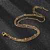 304 Stainless Steel Multi-strand Bracelets LS-BJEW-Q051-02G-B-5