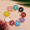 120Pcs 12 Colors Golden Plated Alloy Charms ENAM-SZ0001-64Z-2