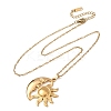 304 Stainless Steel Sun Moon Pendant Cable Chain Necklaces for Men Women NJEW-K308-04D-G-4