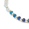 Dyed Natural Malaysia Jade & Synthetic Hematite Beaded Stretch Bracelets for Women BJEW-JB13069-02-3