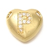 Rack Plating Brass Micro Pave Cubic Zirconia Pendants KK-I722-04G-P-1