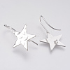 Brass Ear Stud Findings LS-X-KK-T027-63P-1