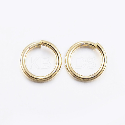 304 Stainless Steel Open Jump Rings X-STAS-L187-8x0.8mm-G-1
